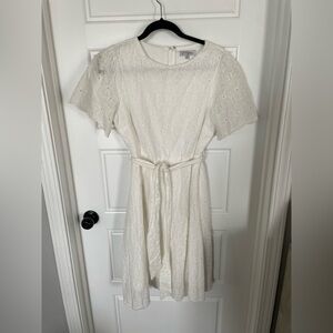 Elegant White Lace Dress